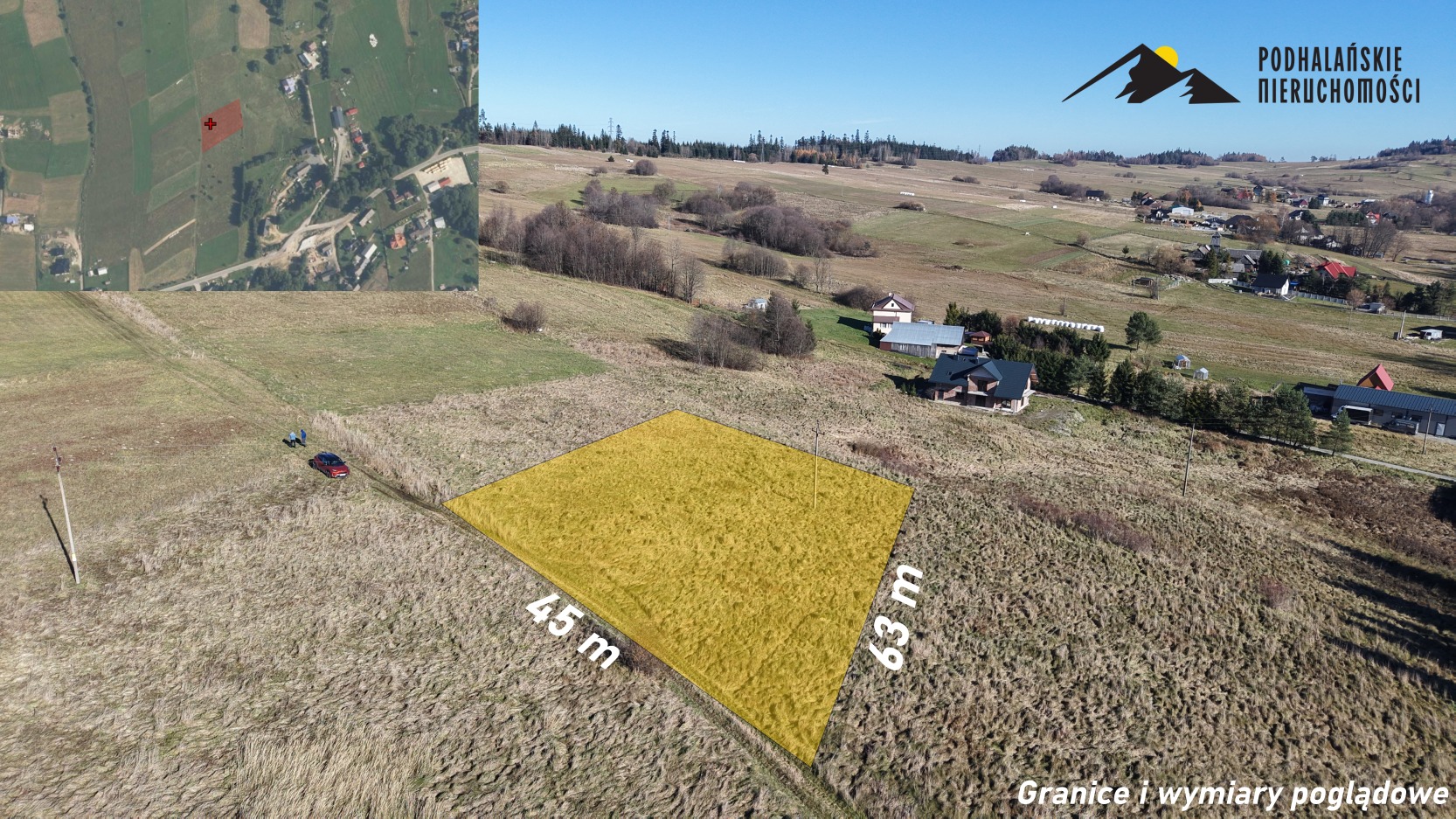 Duża działka budowlana w malowniczym Podsarniu